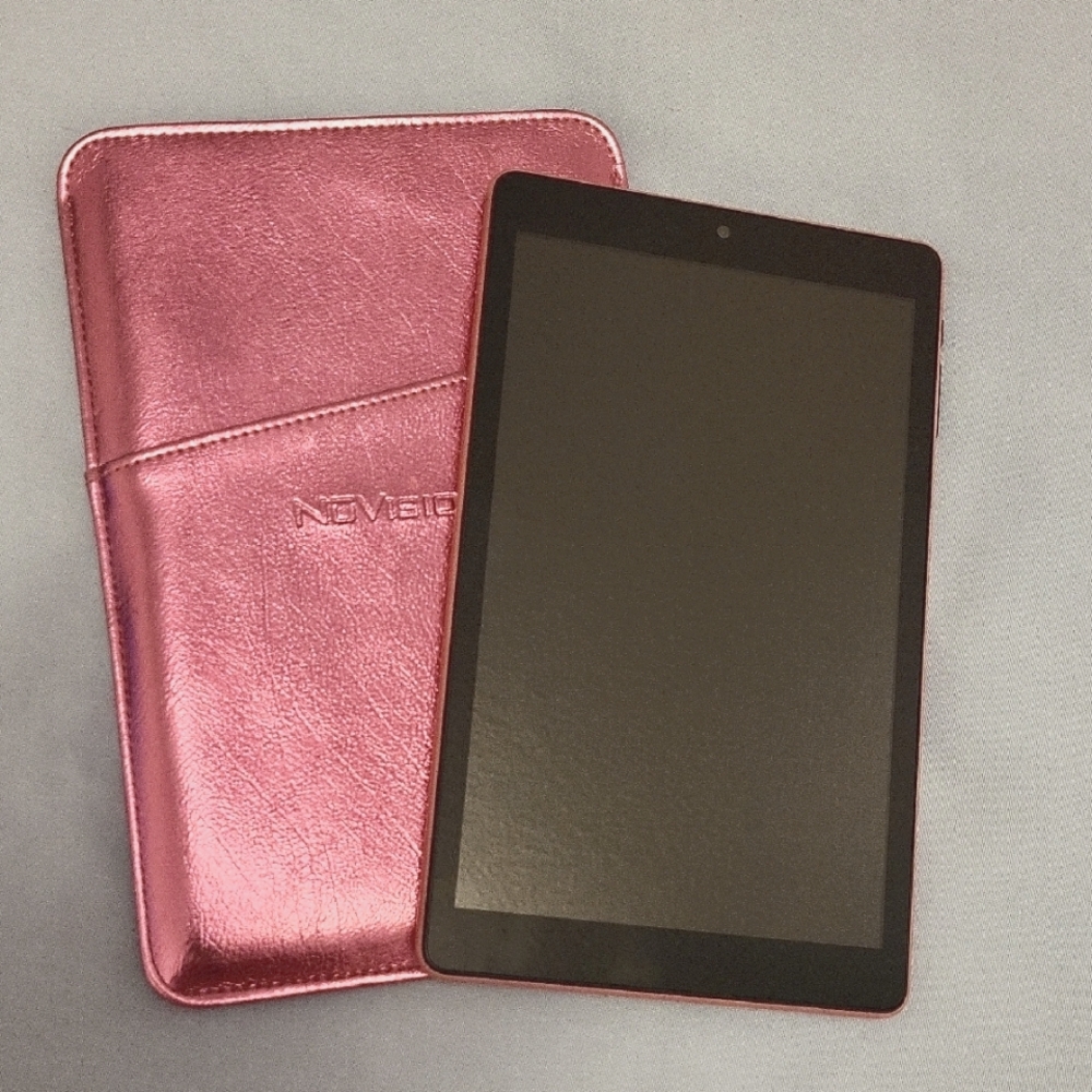 NuVision 8" Pink Tablet with Matching Case